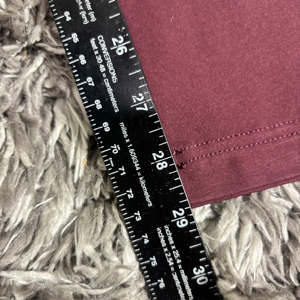BYLT Premium Basics Everyday Pant 2.0 Slim Fit Maroon 33 EDAY2_PANT_MRN_33 NWT - Picture 6 of 9